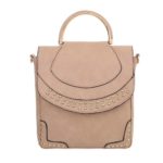 Kuldsete detalidega beezikasroosa käekott