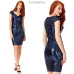 Litritega tumesinine peokleit Natalie