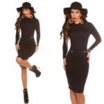 Taskutega must trikotaažkleit Christel