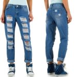 Gold SK boyfriend lõhkised teksad