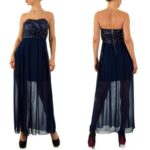 Litritega tumesinine šifoonist pidulik maksikleit Jana