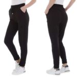 Sooja voodriga mustad vabaajapüksid