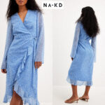 NA-KD satsidega helesinine hõlmikkleit