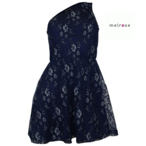 Melrose glitter mustriga tumesinine peokleit